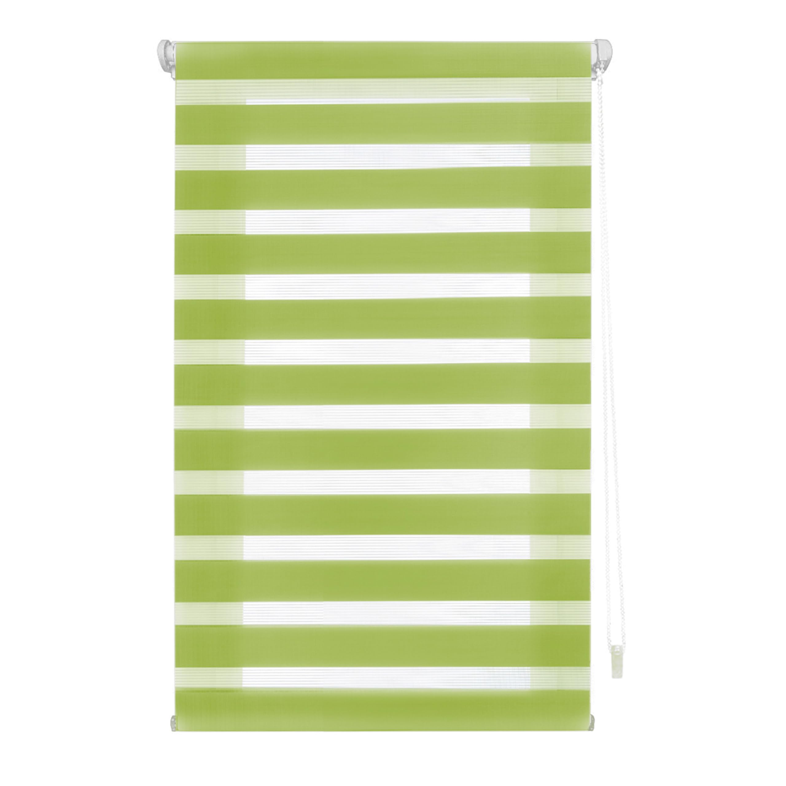 INTERBLIND | Night and Day Roller Blind Installation Without Tools - EasyFix Roller Blind Size 87 x 180 cm Width x Height - Roller Blind Without Drilling Fabric Size 84 x 175 - Pistachio Night and Day