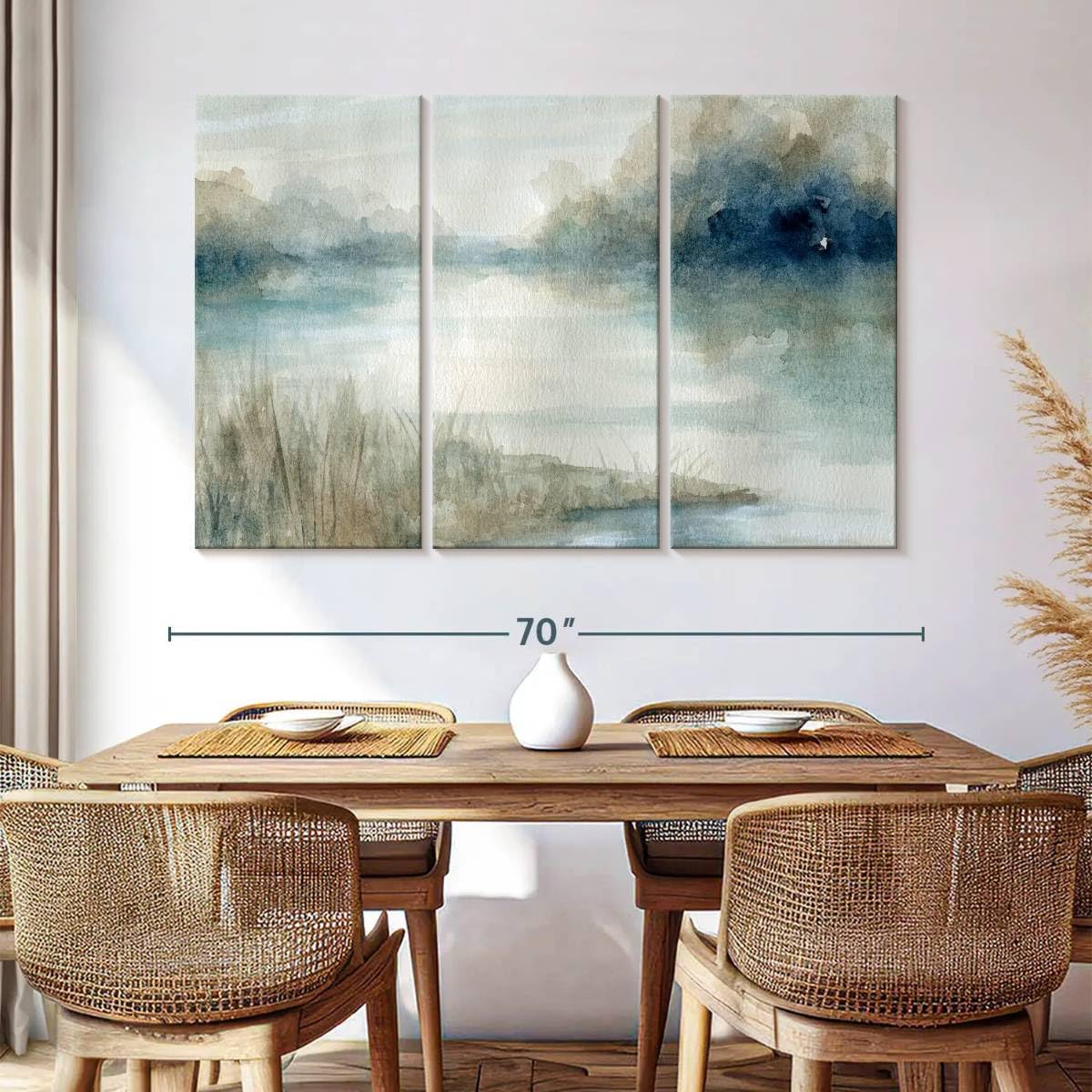 Amazon.com: Elephant Stock Still Evening Waters Wall Art