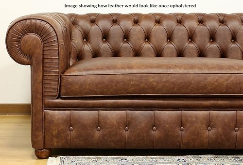 Miniatura 5 de NAT Leathers Coñac marrón marrón marrón de 22 a 24 pies cuadrados 22 a 24 pies cuadrados 32 x 55 pulgadas para fin de semana tapizado suave de dos