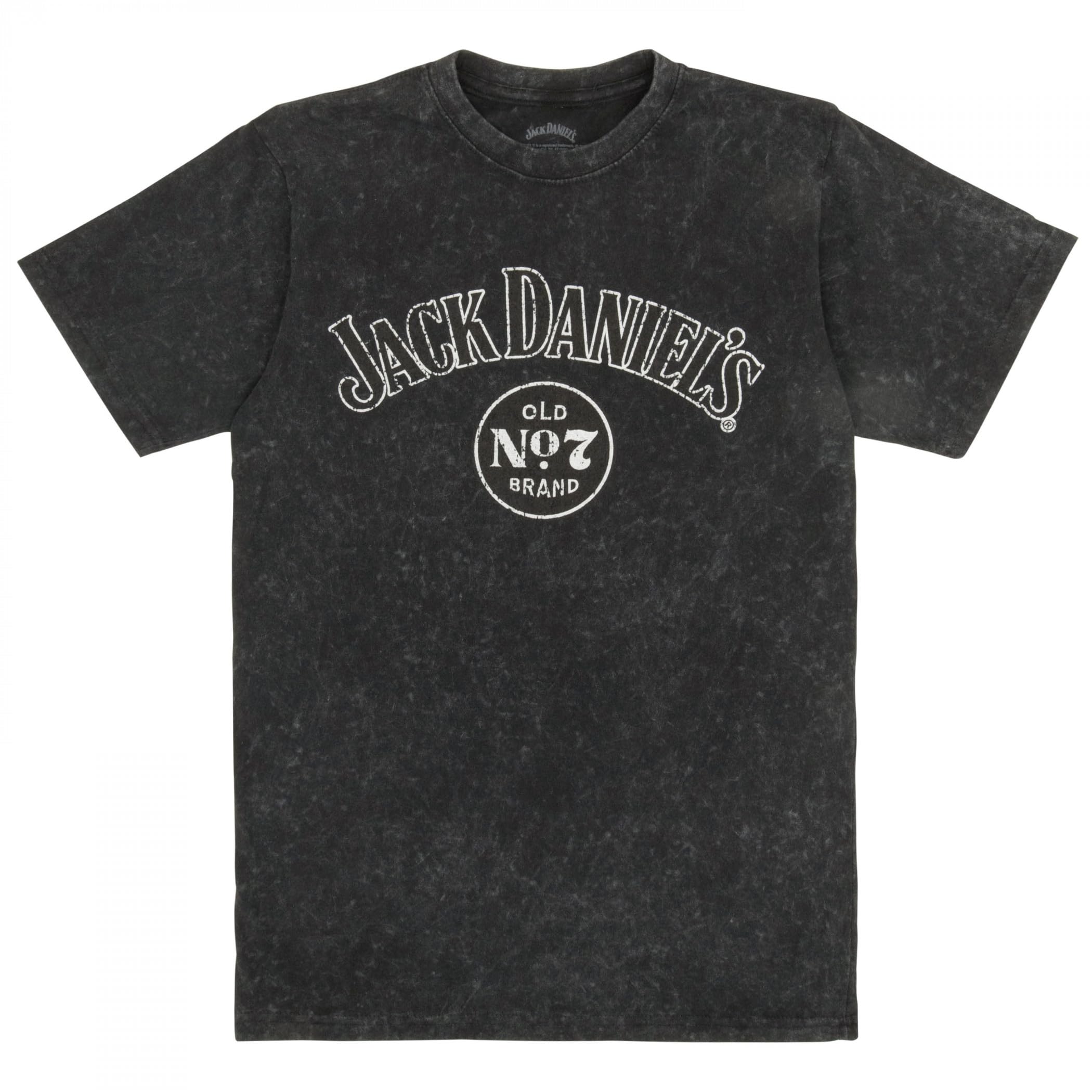 ChangesJack Daniel's Old No.7 Mineral Wash Front and Back Print T-Shirt