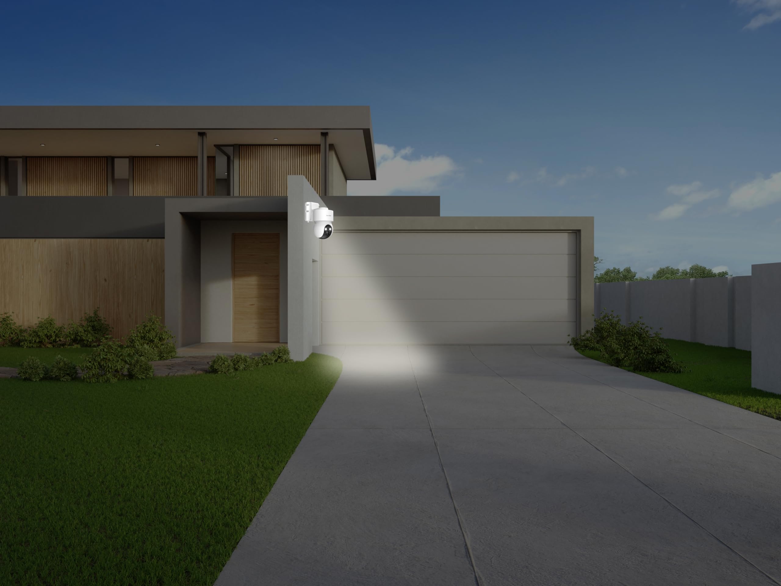 Beafon, Smart Home, Safer 3S Pro, Überwachungskamera Außenbereich, IP65 Schutz gegen Wasser und Staub, steuerbare Outdoor Kamera, weiß, Netzwerk WiFi 2,4G, Android-iOS, Sicherheitskamera mit LED