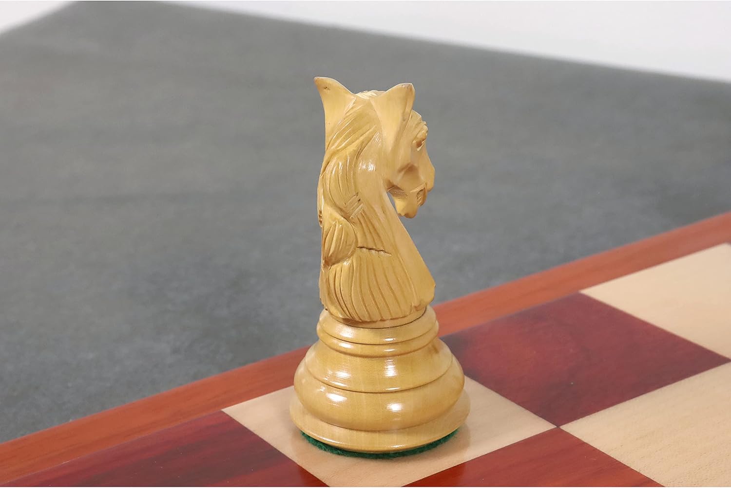 RoyalChessMall -4.6" Rare Columbian Triple Weighted Luxury Chess Pieces Only Set -Bud Rose Wood