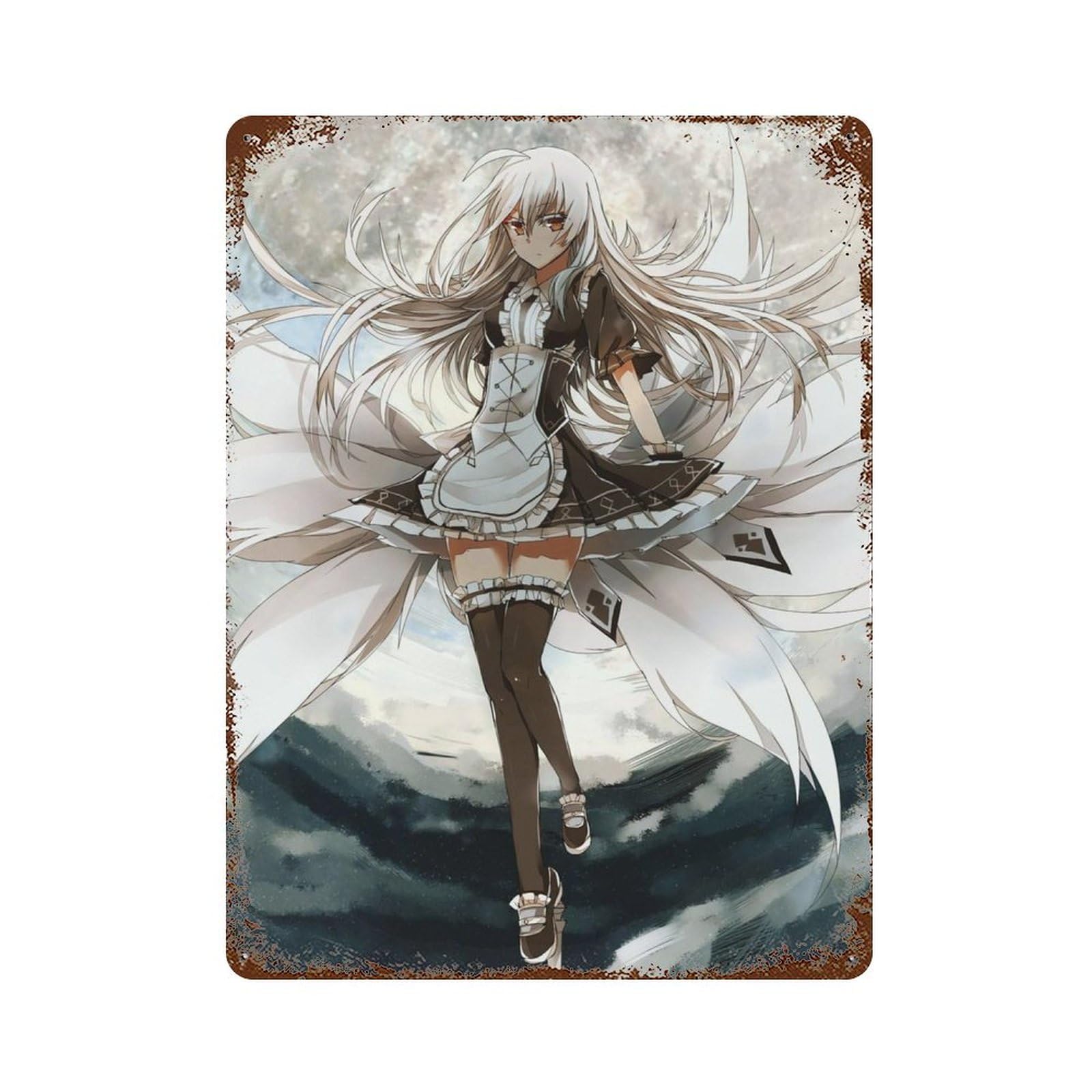 PLKOYZZXC Elsword Game Poster Wall Decor Art Metal Tin Poster Modern Home Decor Art Metal Poster Home Bar Shop Decorations Vintage Sign Gift 15.7"x11.8"