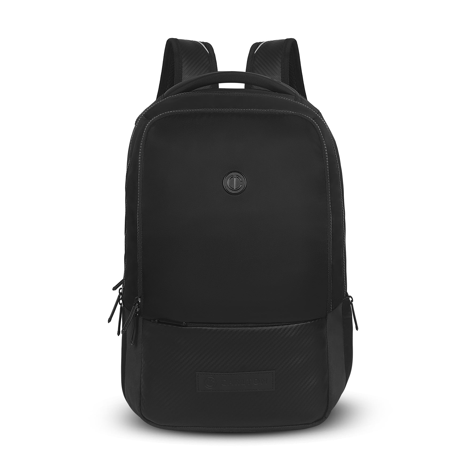 carlton Laptop Backpack 22L With Ergonomic Back Panel and Grab Handle, Concealed Back Pocket, Gadget Compartment & Expander | Black | Berkeley-picture-1