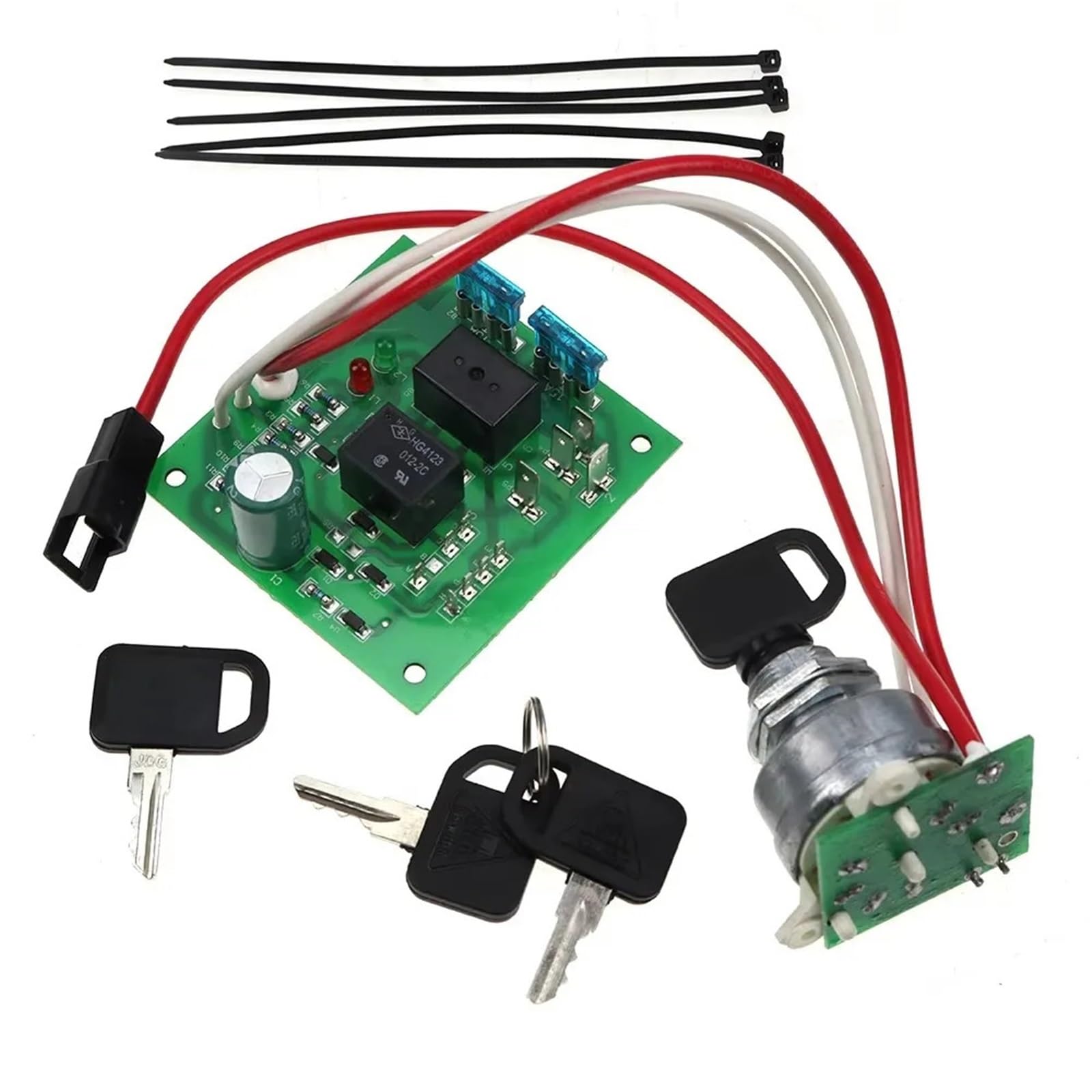 Moduł przełącznika zapłonu z kluczykami pasuje do John Deere 415 425 445 455 numer seryjny poniżej 070001 AM136681 AM120819 AM118981 Wyłącznik zapłonu samochodu