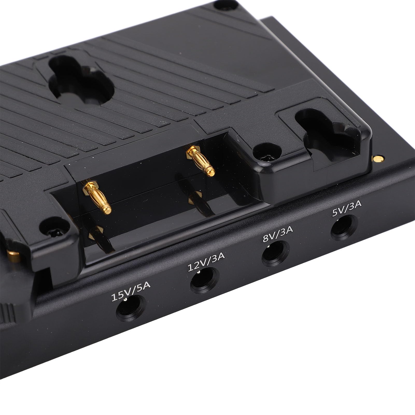 Placa Adaptadora Convertidora de Batería, D Tap 15 Mm Riel de Doble Orificio Abrazadera de Varilla Fija Placa Convertidora Adaptadora de Fuente de Alimentación, Salida USB Dual,