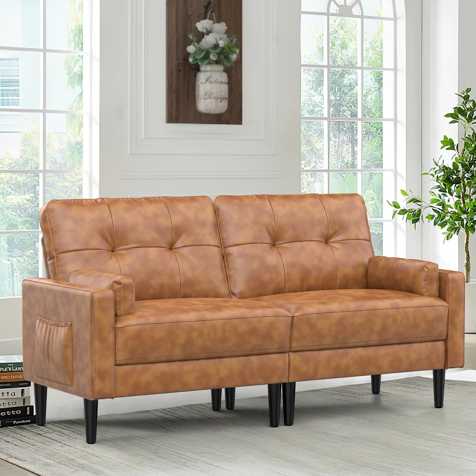 Faux Leather Metzger Convertible Chaise Lounge Divano Amazon