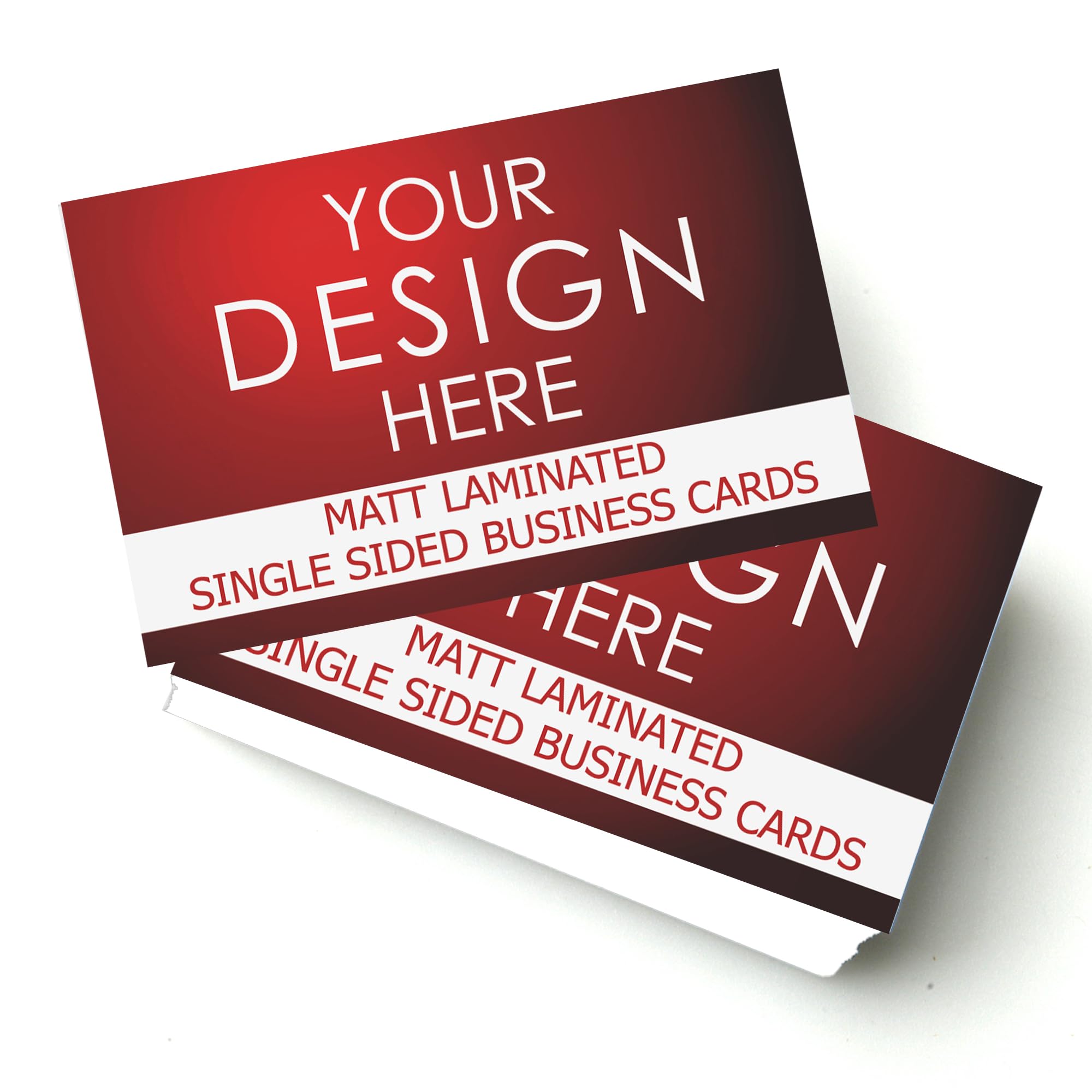 Personalised Business Cards Single Sided, Professional Digital Printing (400gsm Matt Laminated, 500)