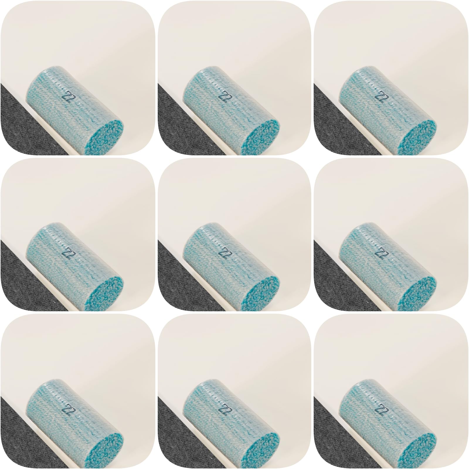 Yglnden 10 Bundles Latch Hook Kit Colorful Yarn Bundles Cut Rug DIY Latch Hook Yarn for Handmake Craft Sewing Knitting for Adults (10 Bundles# Light Blue A)