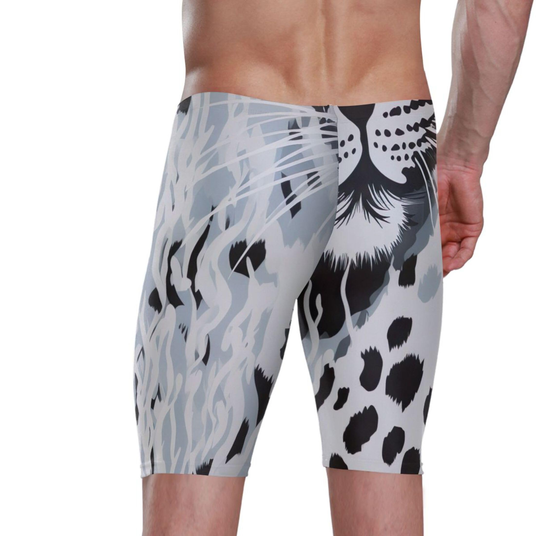 Leopard Men's Swim Jammers Racing & Training Swimsuit Fast, Flexible,Comfortable XXXL B0401147