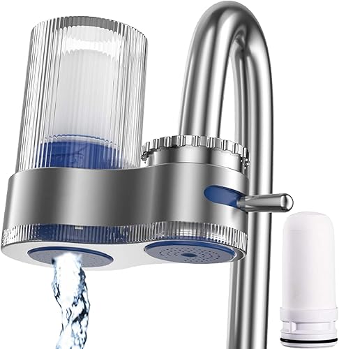 Miniatura 11 de Buyusus Filtro de agua, purificador de agua Buyusus para agua del grifo, purificador de agua de grifo con adaptadores, filtro de montaje de manguera