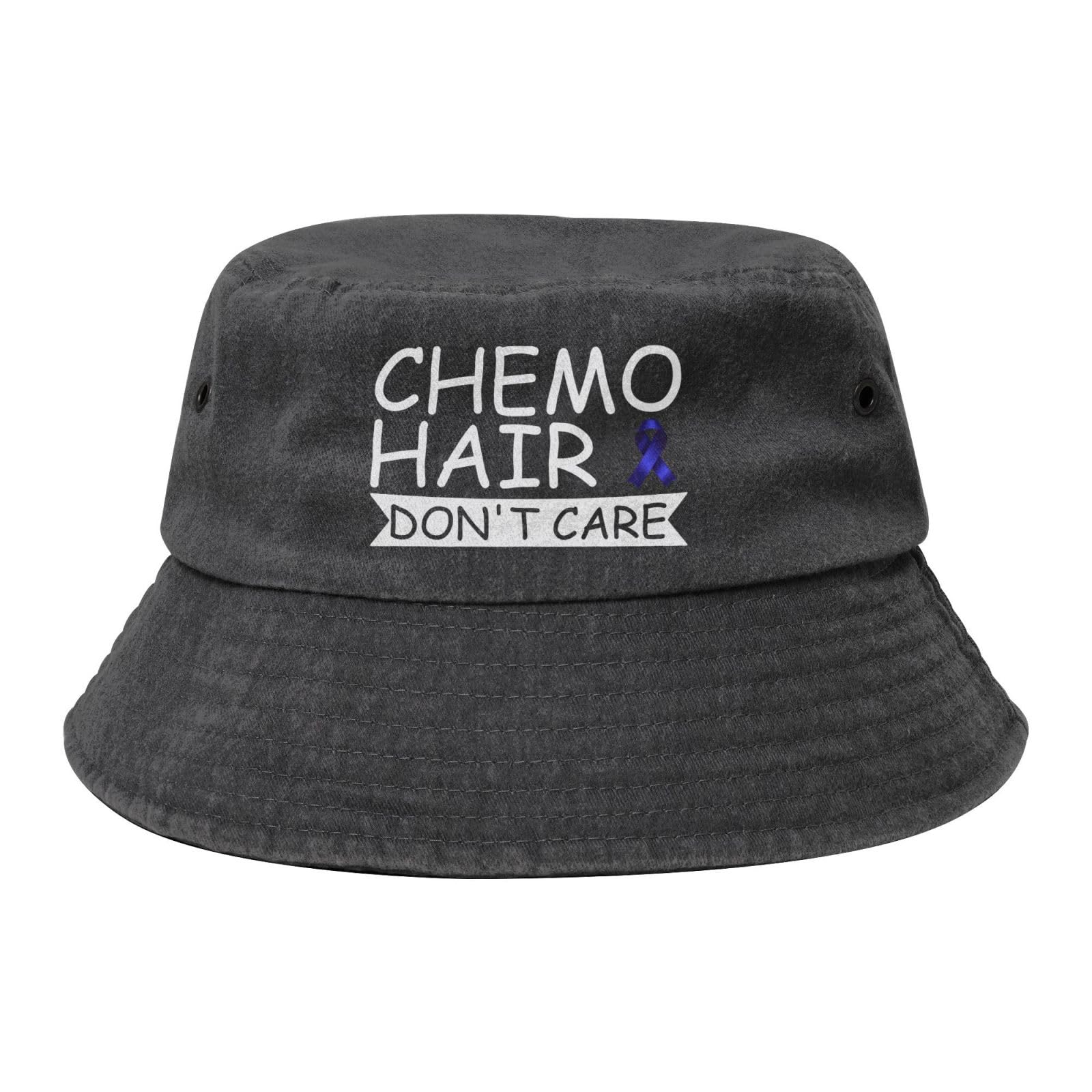 Qauirfe Chemo Hair Don't Care Colorectal Cancer Fashion Cowboy Denim Fisherman Hat Outdoor Fishing Cap Sun