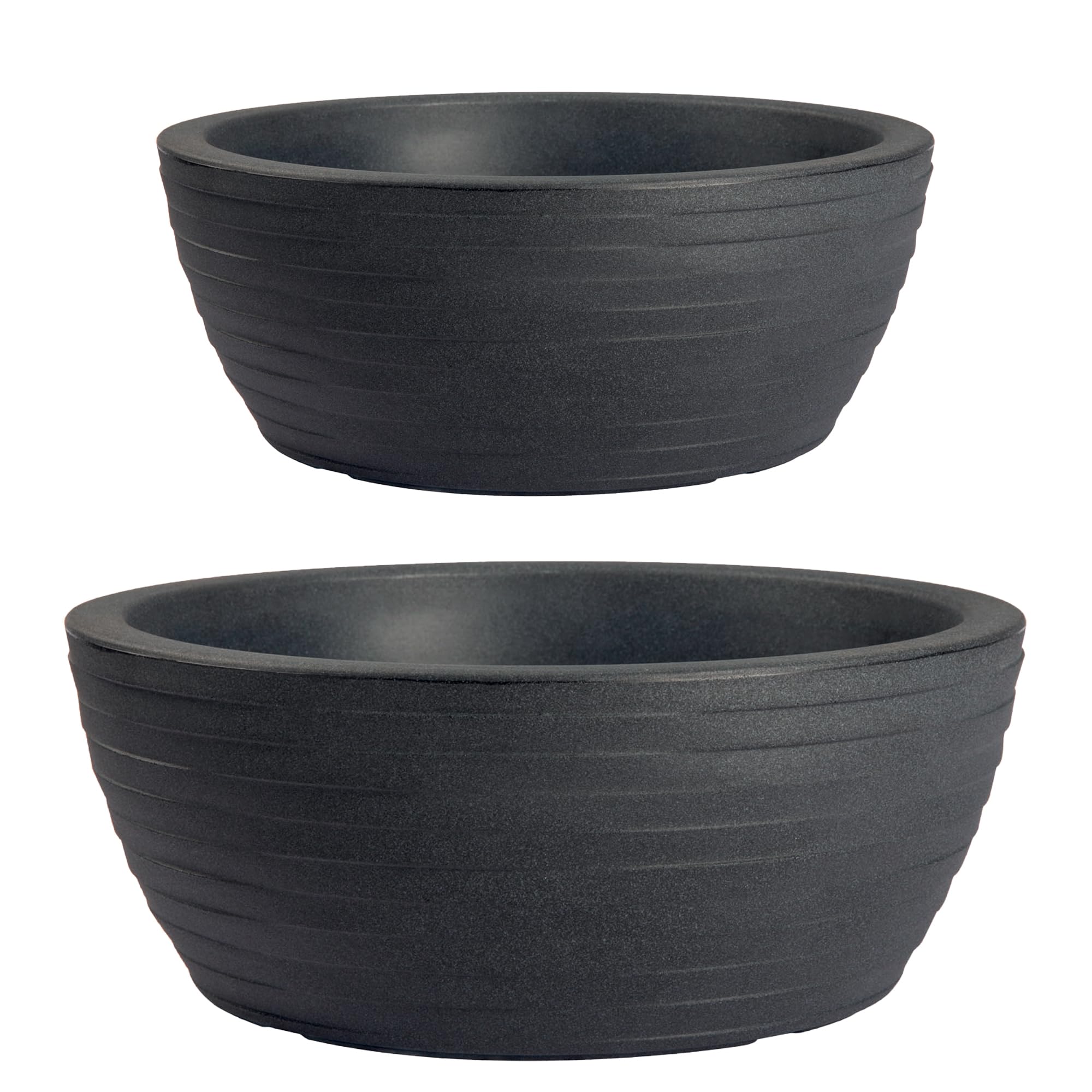 Tecnokit NICOLI THETIS ELEGANCE, EFEKT 3D, Żywica, ŚREDNICA CM 30 CM 40, WEWNĘTRZ (2 szt. CM 30 + 40, ANTRACITE)
