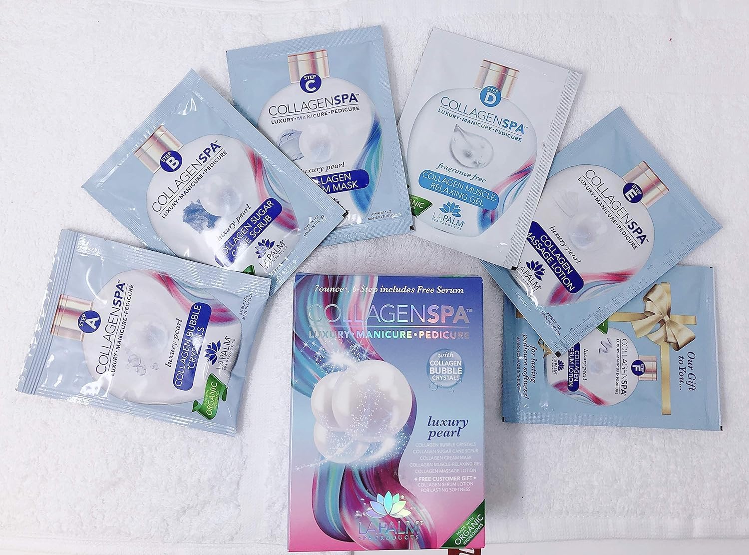 LaPalm Collagen Spa Luxury Manicure and Pedicure with Collagen Bubble Crystals - Mix of 6 Scents 2 LaPalm Collagen Spa Luxury Manicure and Pedicure with Collagen Bubble Crystals - Mix of 6 Scents