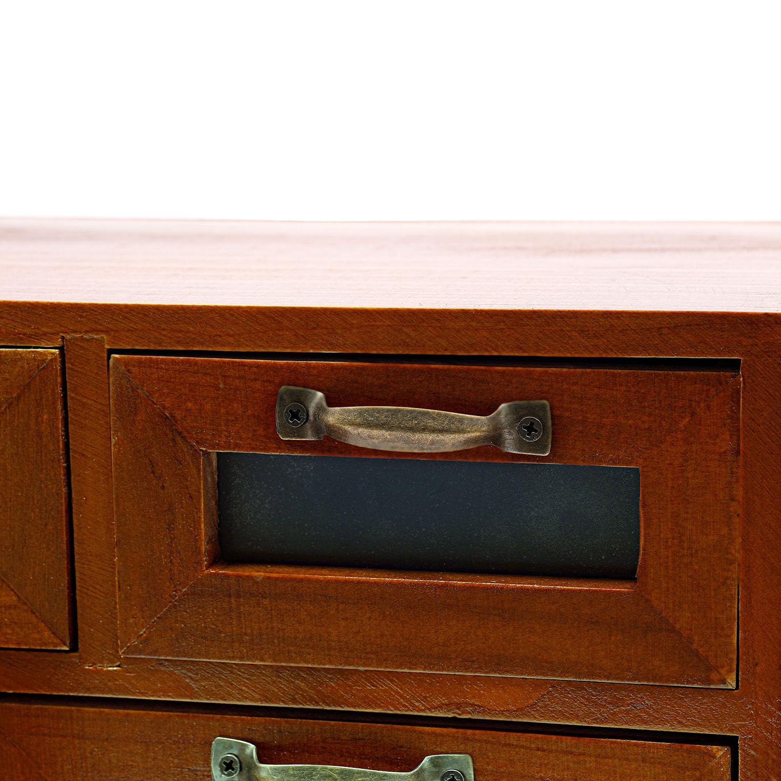 4er-Set Schubladen Holz Schreibtisch-Schubladen-Organizer Mini Kommode mit Schubladen Vintage Schubladenschrank für Schlafzimmer, Büros, Wohnzimmer