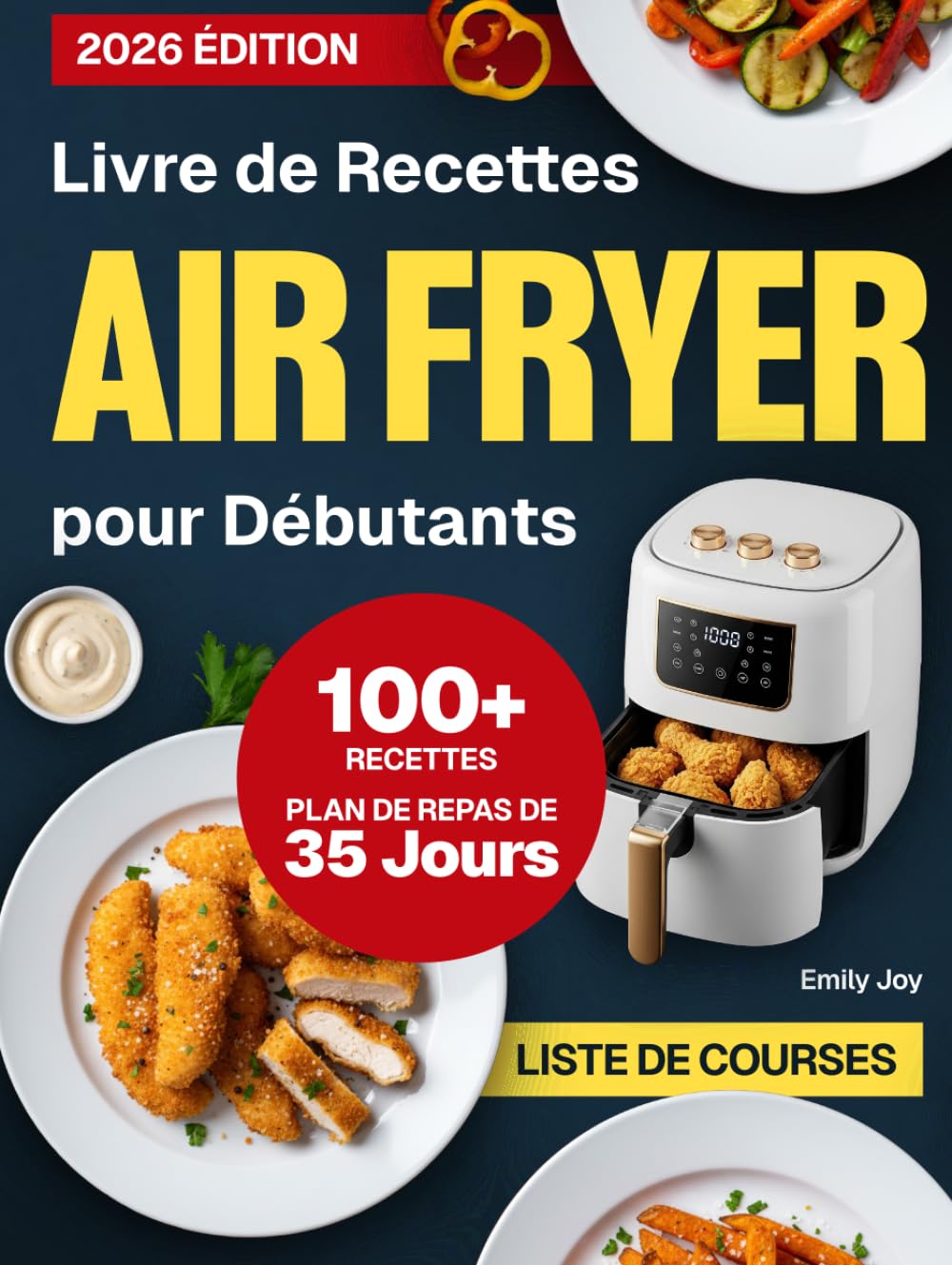 Livre de Recettes Air Fryer pour Débutants: 100+ Recettes Rapides, Faciles et Croustillantes pour Gagner du Temps et Manger Sainement. Inclut un Plan ... simplifiée : recettes faciles et délicieuses)