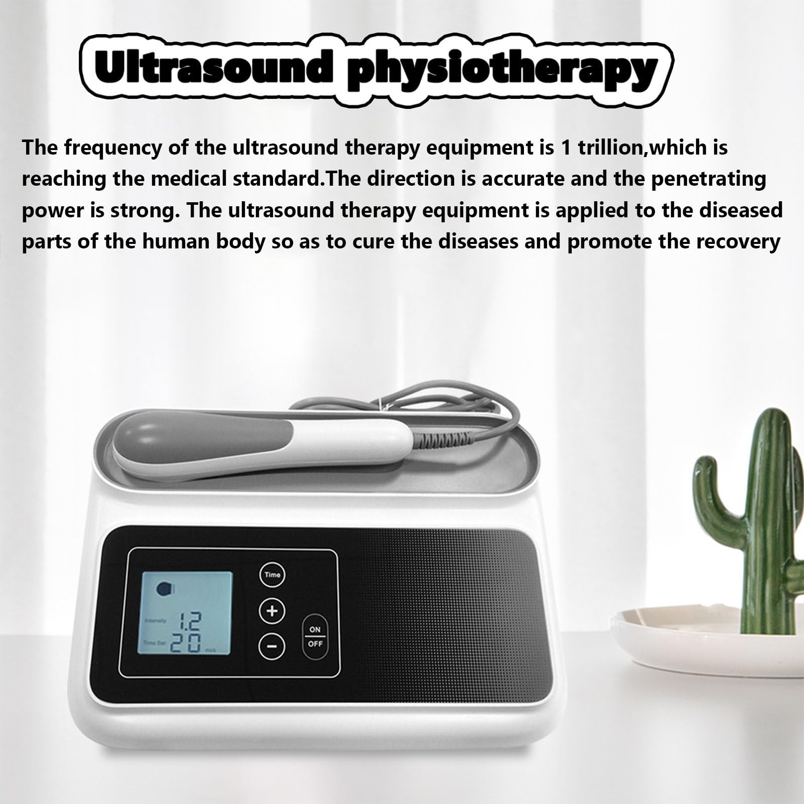 Máquina de Terapia ultrasónica para aliviar el Dolor, Equipo de Fisioterapia portátil de Uso doméstico con Control táctil para Rodillas, Hombros, Zona Lumbar, Brazos y Cuello, Temporizador