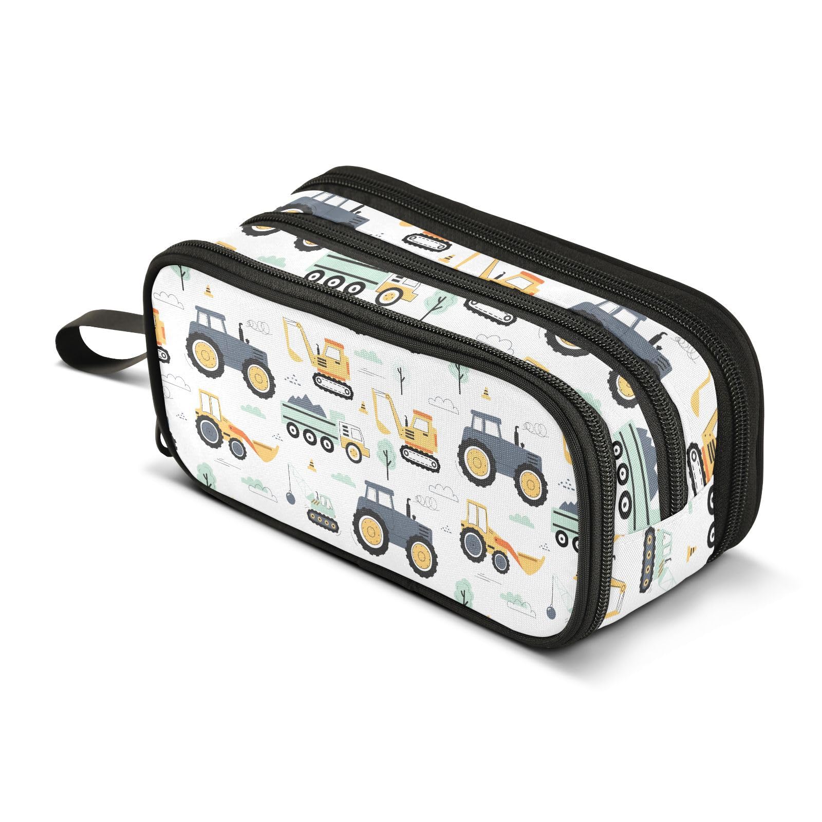 ZAZYXTJ Tractor Truck Pencil Case Large Capacity Pencil Pouch