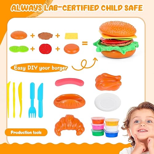 Miniatura 6 de Juego de cocina con sonido ligero, horno electrónico con comida de juego y 6 colores para niños a partir de 3 años (rosa)