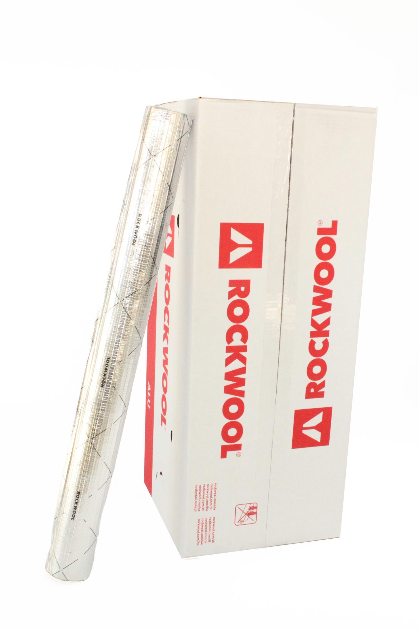 Rohrisolierung ¦ Rockwool ¦WLG 0,035 ¦ Steinwolle ¦ Dämmung ¦ alukaschiert ¦ Rohrschale ¦ erfüllt die GEG-Anforderungen (silber, 18x30 - 13m (1/2 Karton))