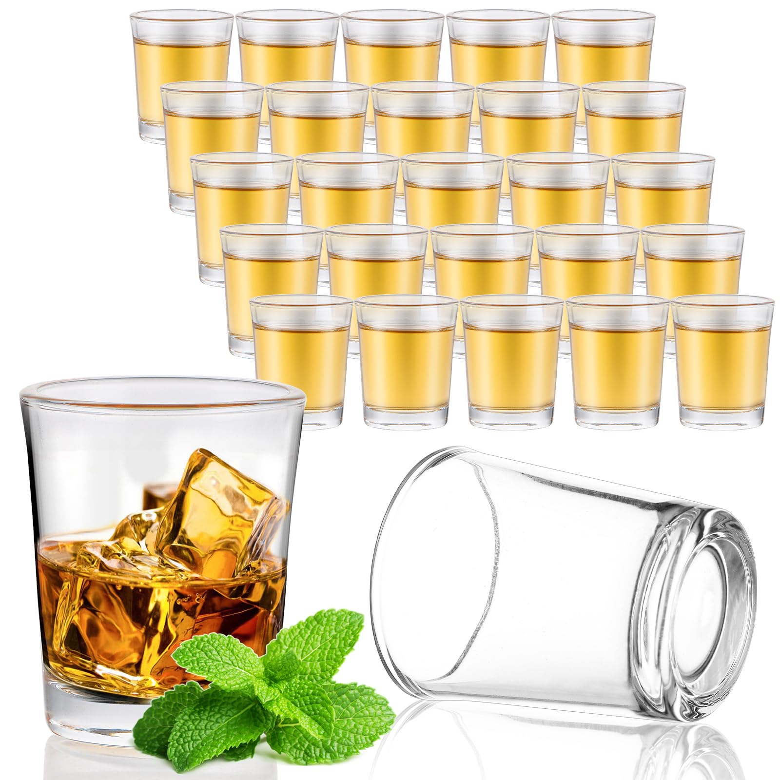 AZKEEGREY 48 Pack 25 ml Shot Glasses, Clear