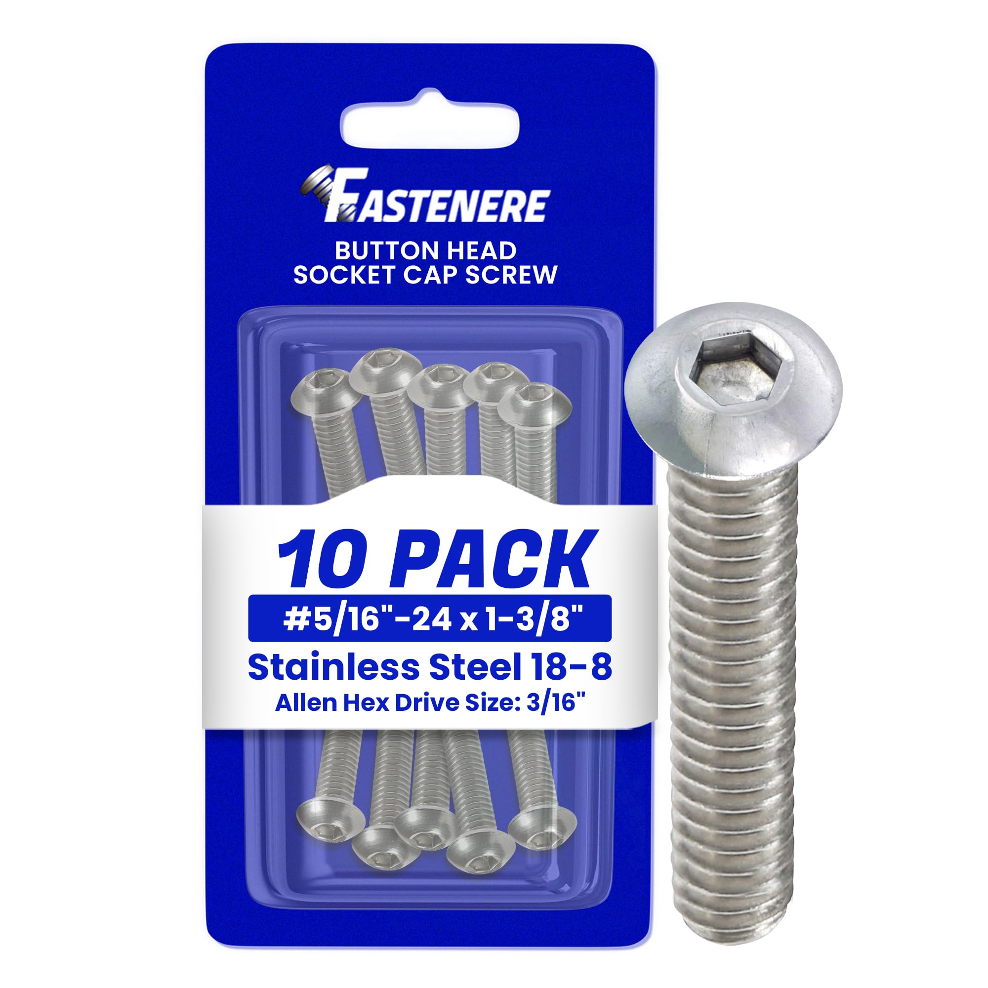 Stainless Steel Socket Head Screws - 10 Pack -14 Stainless Steel Socket Head Screws - 10 Pack -14