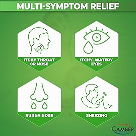 CAMBER PHARMACEUTICALS, INC Cetirizine HCI 10mg Tablets, 24-Hour Allergy Relief, Allergy Medication - 500 Count