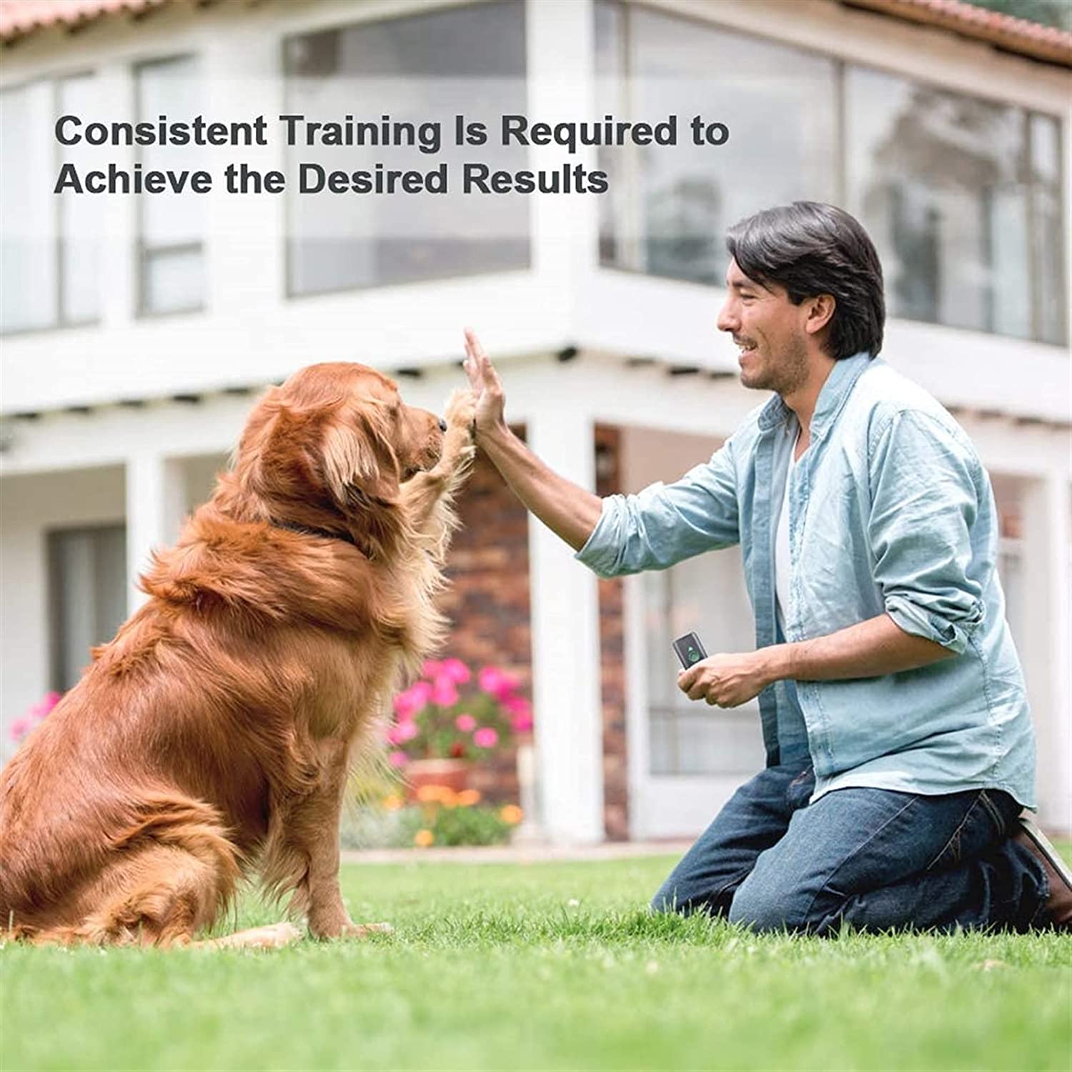 Dispositivo antiladridos, Dispositivo antiladridos ultrasónico for Perros, Entrenador de Perros Recargable y Control Efectivo de ladridos