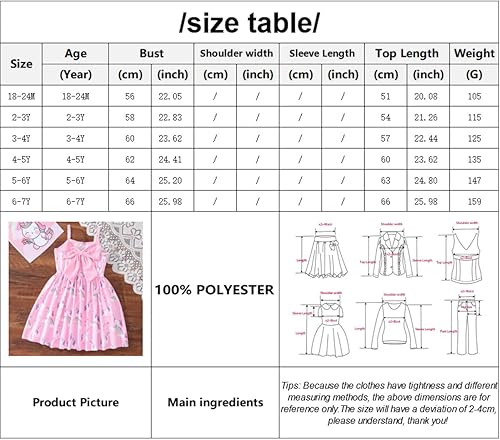 Miniatura 7 de NUBEEHOHO Vestido de verano para niñas pequeñas vestido de dinosaurio vestido de bebé niña con lazo vestidos sin espalda