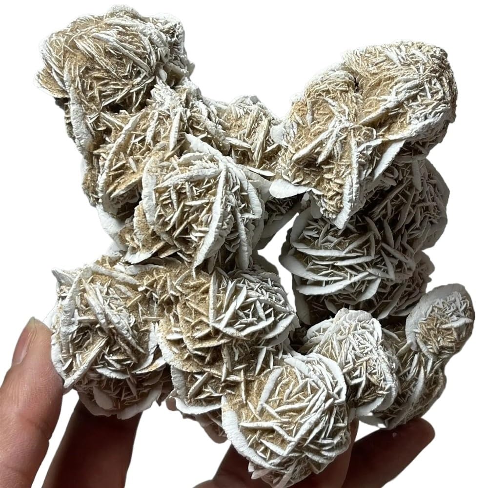 LLBOGRGGN Stone Desert Rose Cluster, Quartz Crystal, MineralStone(Size:2-2.5kg)