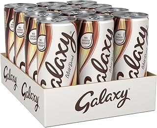 Milk Chocolate Ready To Drink Can | Pack of 12 x 250ml Cans, No Added Sugar, Vegetarian, Best Served Chilled