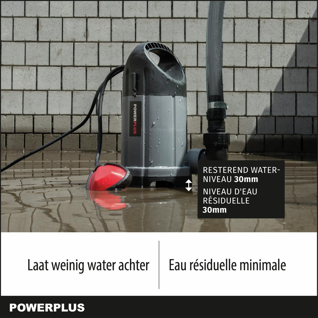 Powerplus - Bomba sumergible 400w agua sucia 1x230v, colores surtidos