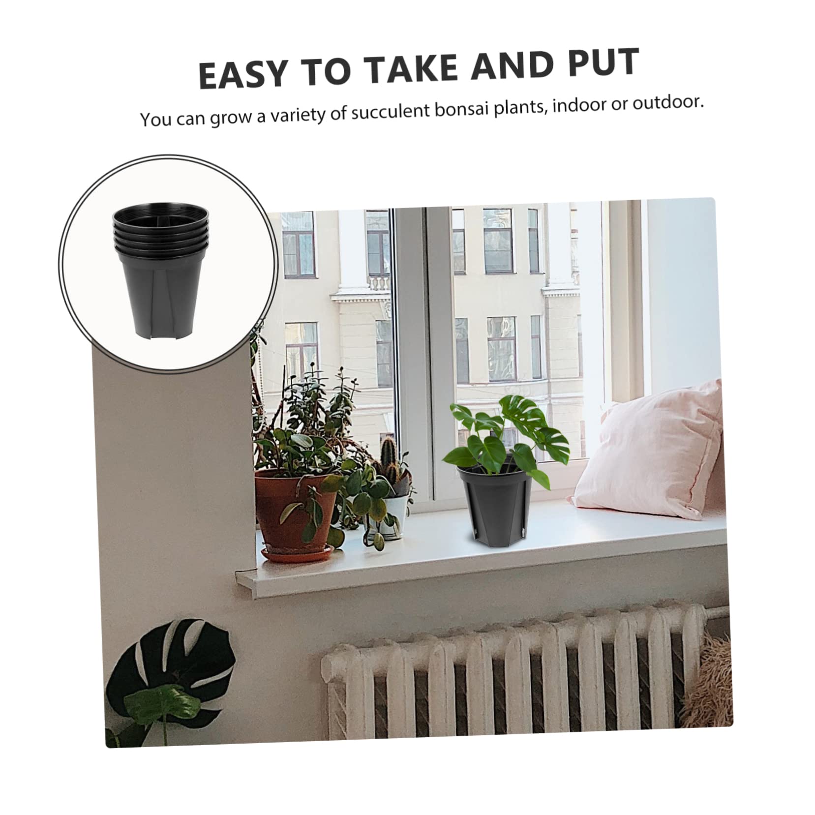 Vaso - per piante - in plastica - rettangolare - Schio Cassa