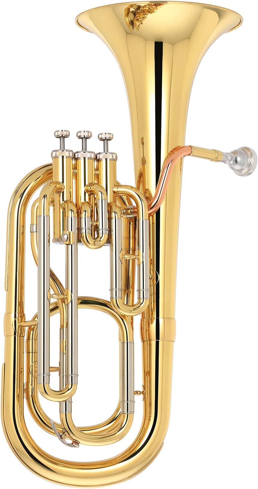 Kaizer Baritone Horn 2000 Series B Flat Bb Gold Lacquer BRH-2000LQ