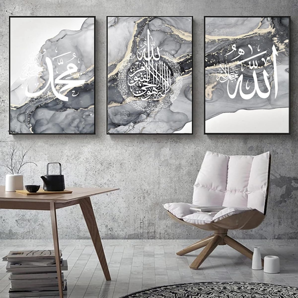 JNAOZI Islamic Pictures,Islamic Arabic Calligraphy Canvas Painting - Image 4