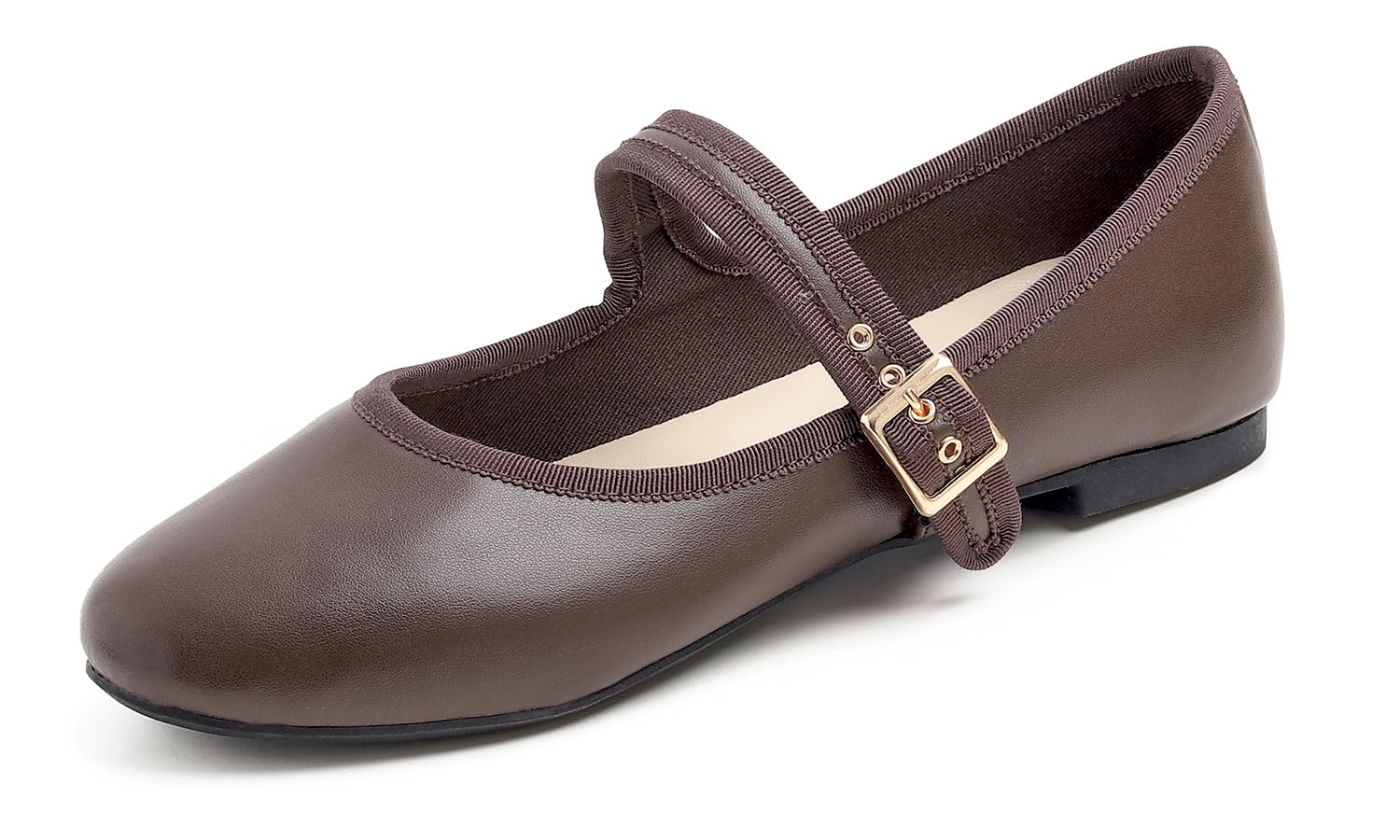 Feversole Mary Jane Halbschuhe,Flach Freizeit Tanzschuhe