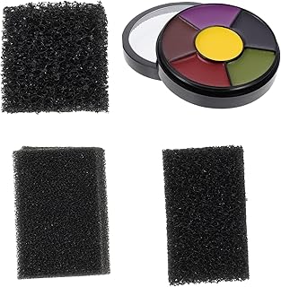 BETOOKY 1 Conjunto De Tinta De Halloween Paleta De Maquiagem De Halloween Maquiagem Profissional Pintura Facial De Halloween Pintura Facial Preta Pintura Facial Profissional Tinta De