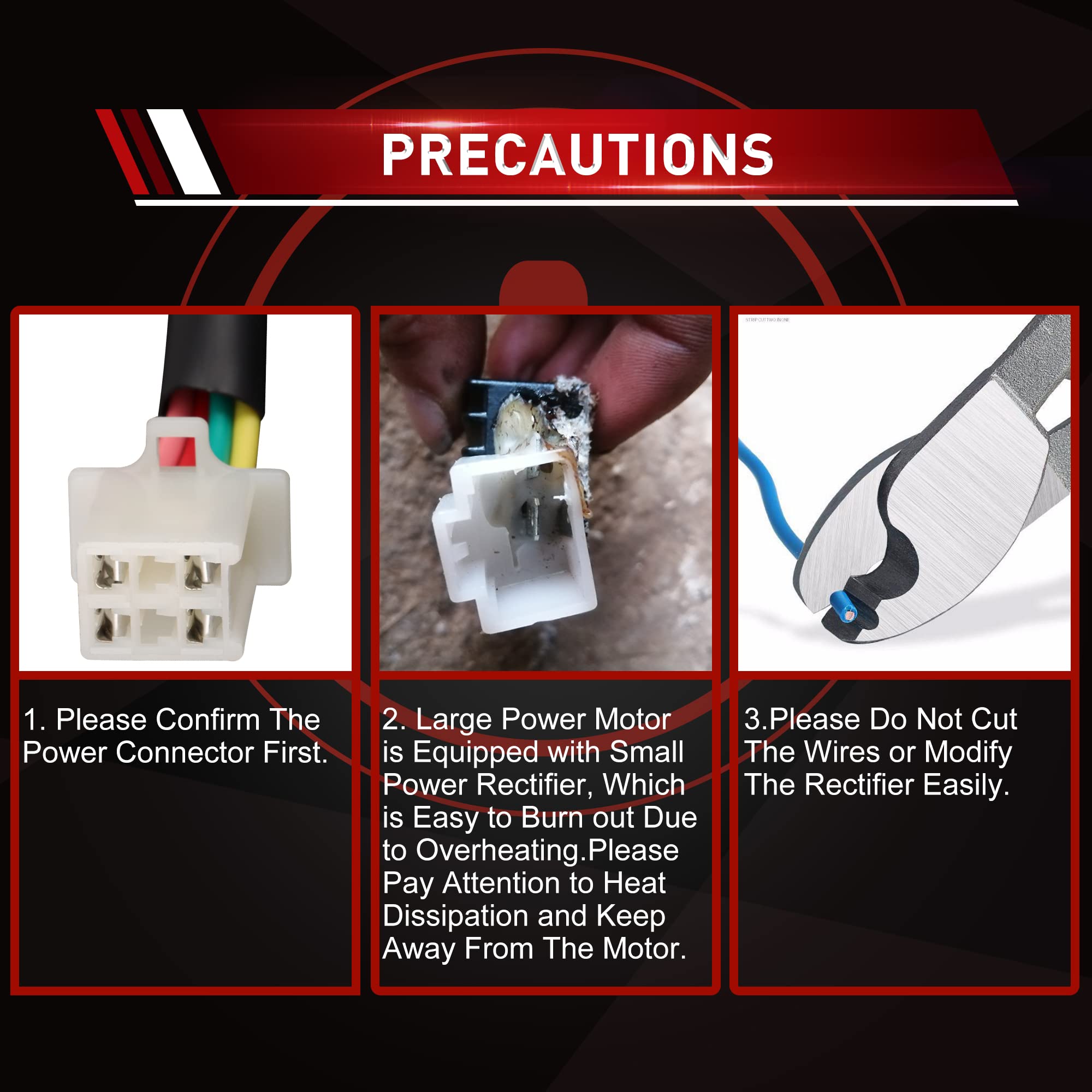 WOOSTAR AC Regulador Rectificador Moto 12V 4 Pines Reemplazo para CG 125cc 200cc 250cc GY6 125cc 150cc 200cc 250cc Taotao Lifan Scooter ATV Quad Dirt Pit Bike Go Kart Ciclomotor