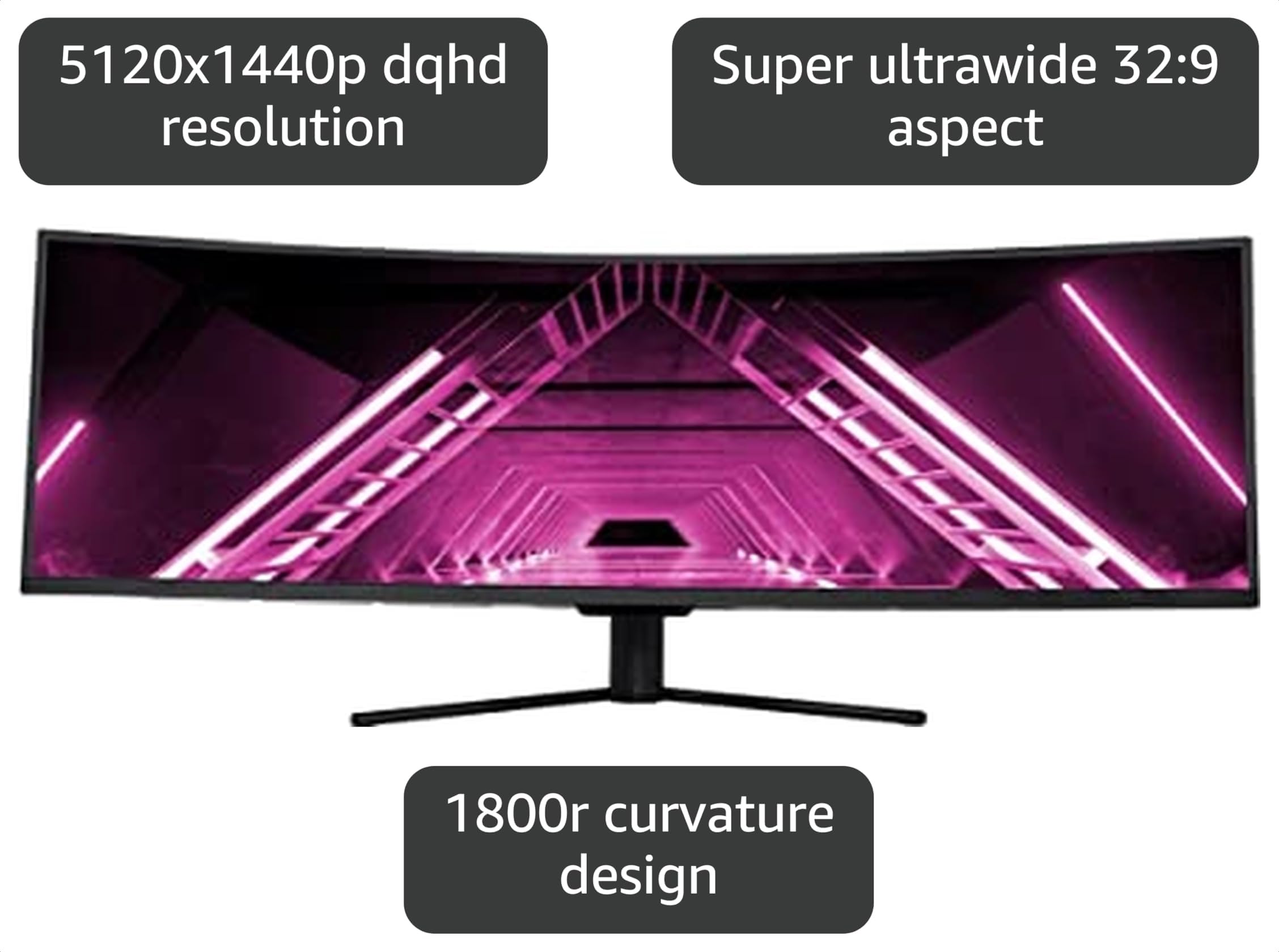 Amazon.com: Monoprice Curved Gaming Monitor - 49 Inch, 120Hz, 4ms