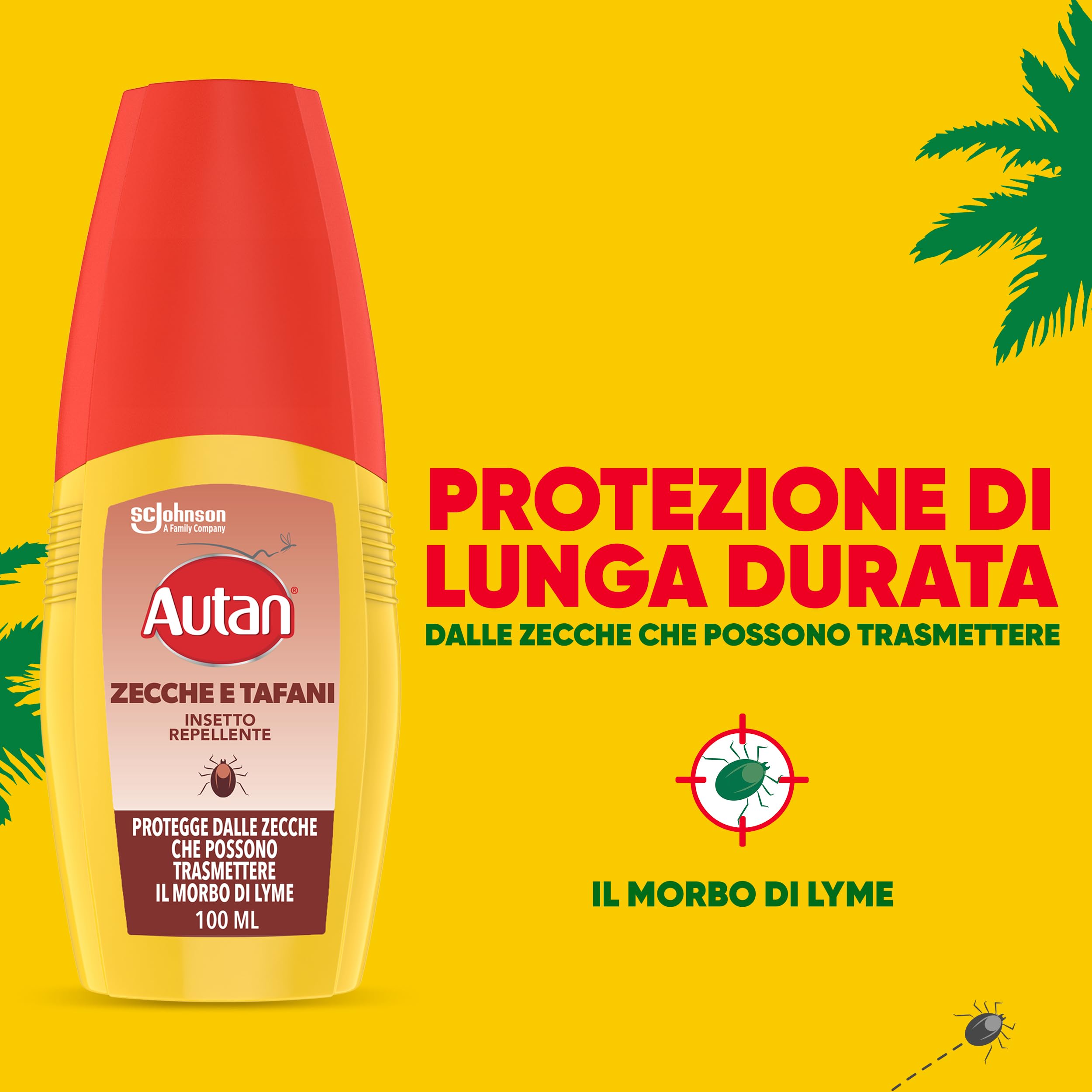 Autan Zecche e Tafani Vapo, Spray Antizecche e antizanzare Comuni, Tigre e Tropicali, Insetto Repellente, 1 Confezione da 100 ml