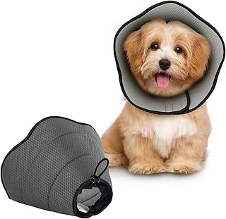 Dog Cone Collar for Dogs After Surgery,Soft Pet Cones for Small Size Dogs,Adjustable Pet Recovery Collars,Elizabethan Collar for Dogs Prevent Licking Wounds and Rashes,Touching Stitches