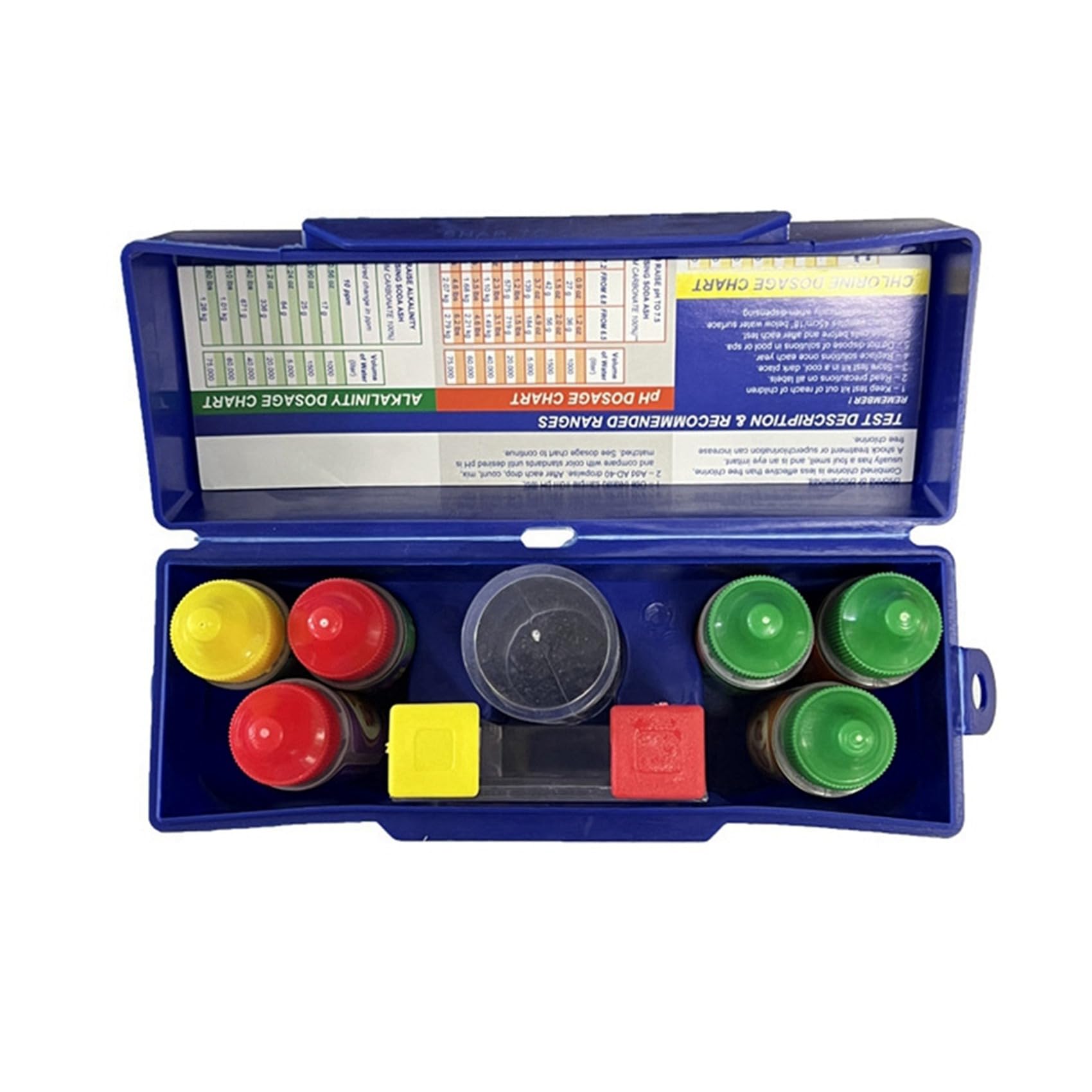 2X Kit di Test A 5 Vie per Piscina e SPA Acid Demand Alcalinità Totale Bromo PH Set di Test per La Qualità 'Acqua