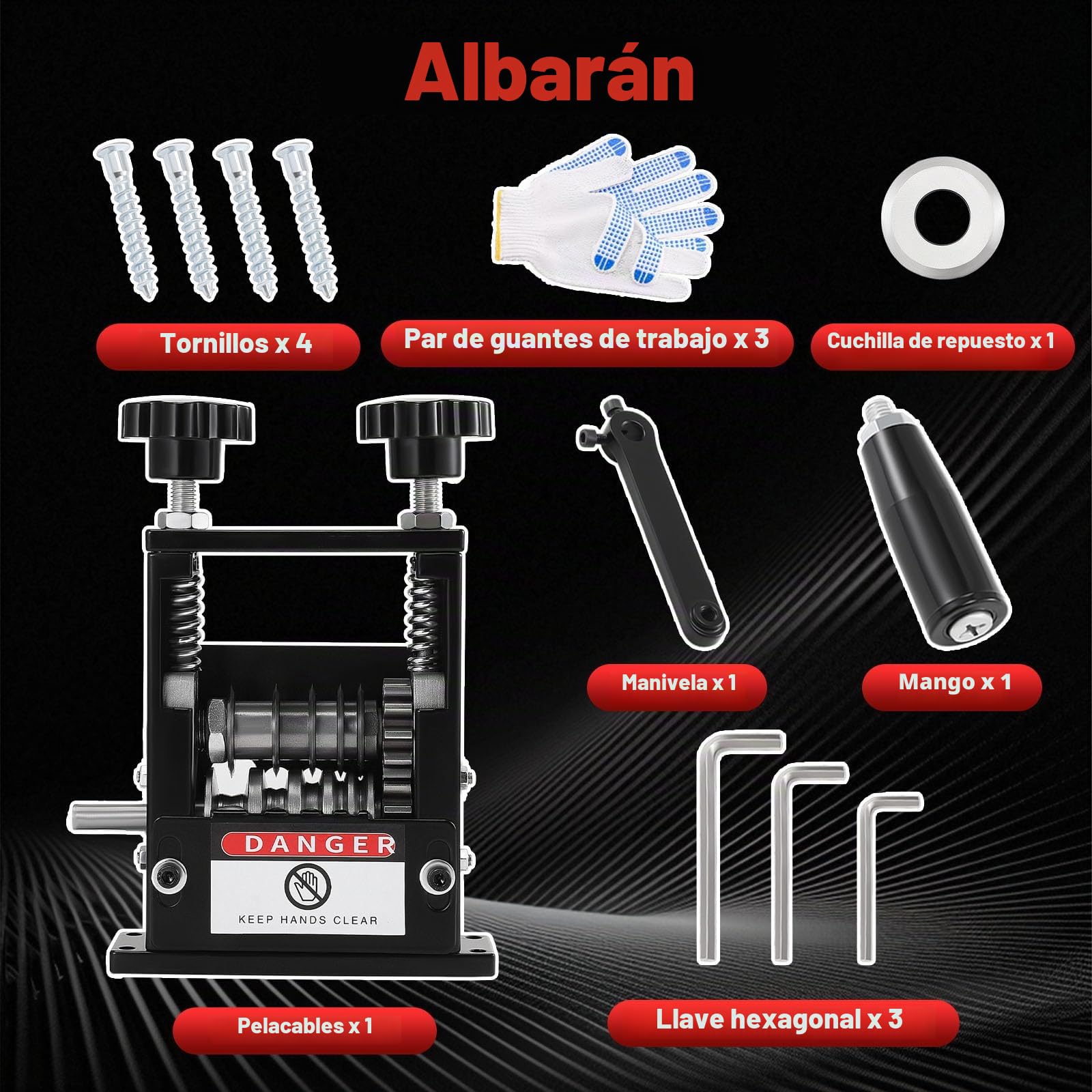 Pelacables De 6 Agujeros, Alicates Pelacables De 3-17 Mm, Herramienta Pelacables Automática Manual Eléctrica Con 2 Modos De Funcionamiento Pelacables Para 5 Cables Simultáneamente