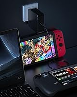 Vista 7 de Adaptador de corriente plegable PD de 65 W45 W, cargador rápido USB C para Steam DeckNintendo SwitchSteam Deck TV Dock