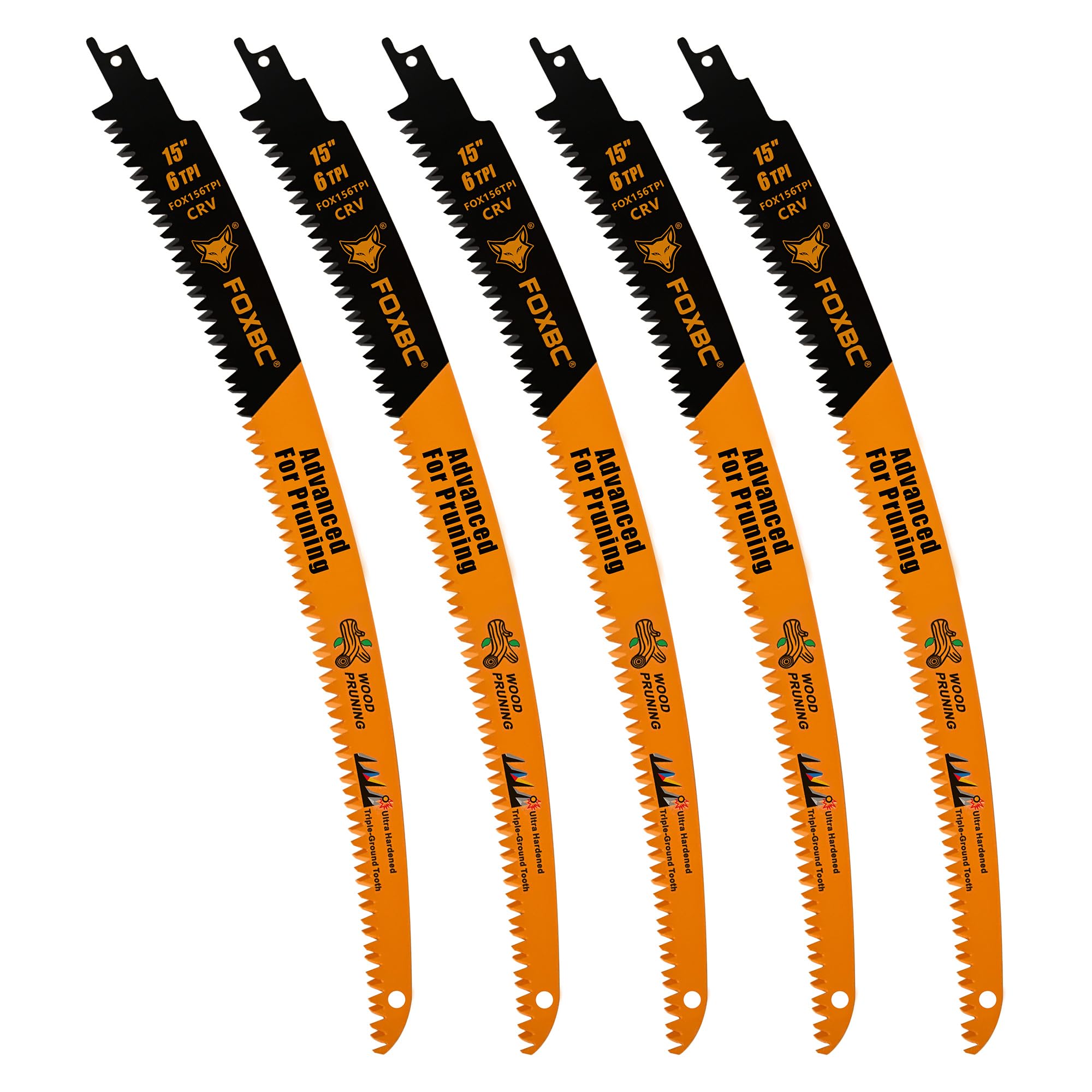 FOXBC 15" Japanese Pruning Saw Blades - 5 Pack -1