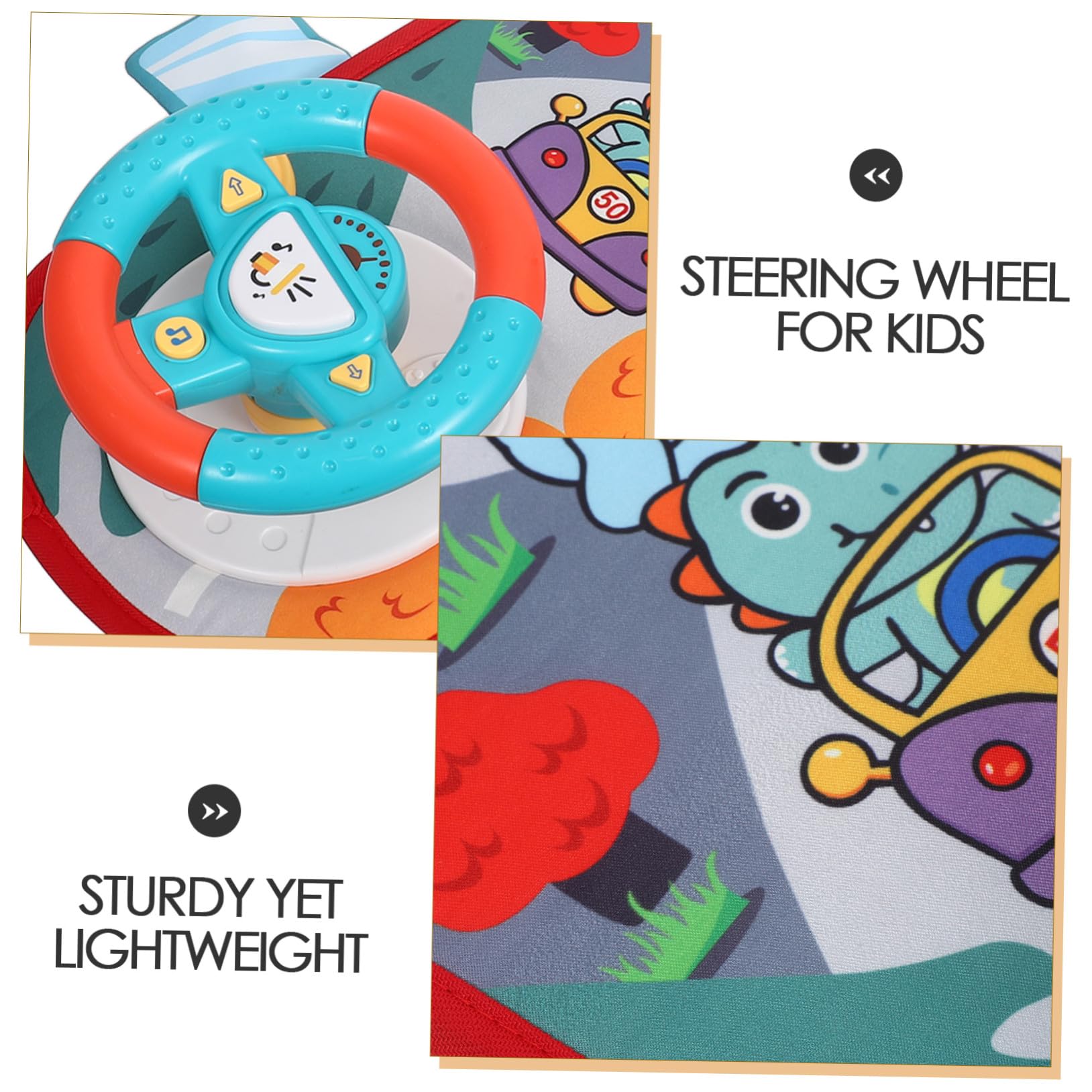 POPETPOP Volante Giocattolo per Simulazione Guida Educativa con Effetti Sonori e Materiali Resistenti Gioco Interattivo per Sviluppo Coordinazione e Abilità Motorie Adatto Ragazzi e