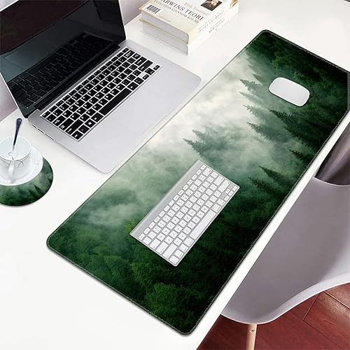 Miniatura 3 de Alfombrilla de mouse grande extendida, alfombrilla de escritorio funcional con bordes cosidos, alfombrilla de mouse XXL grande (31.5 x 11.8