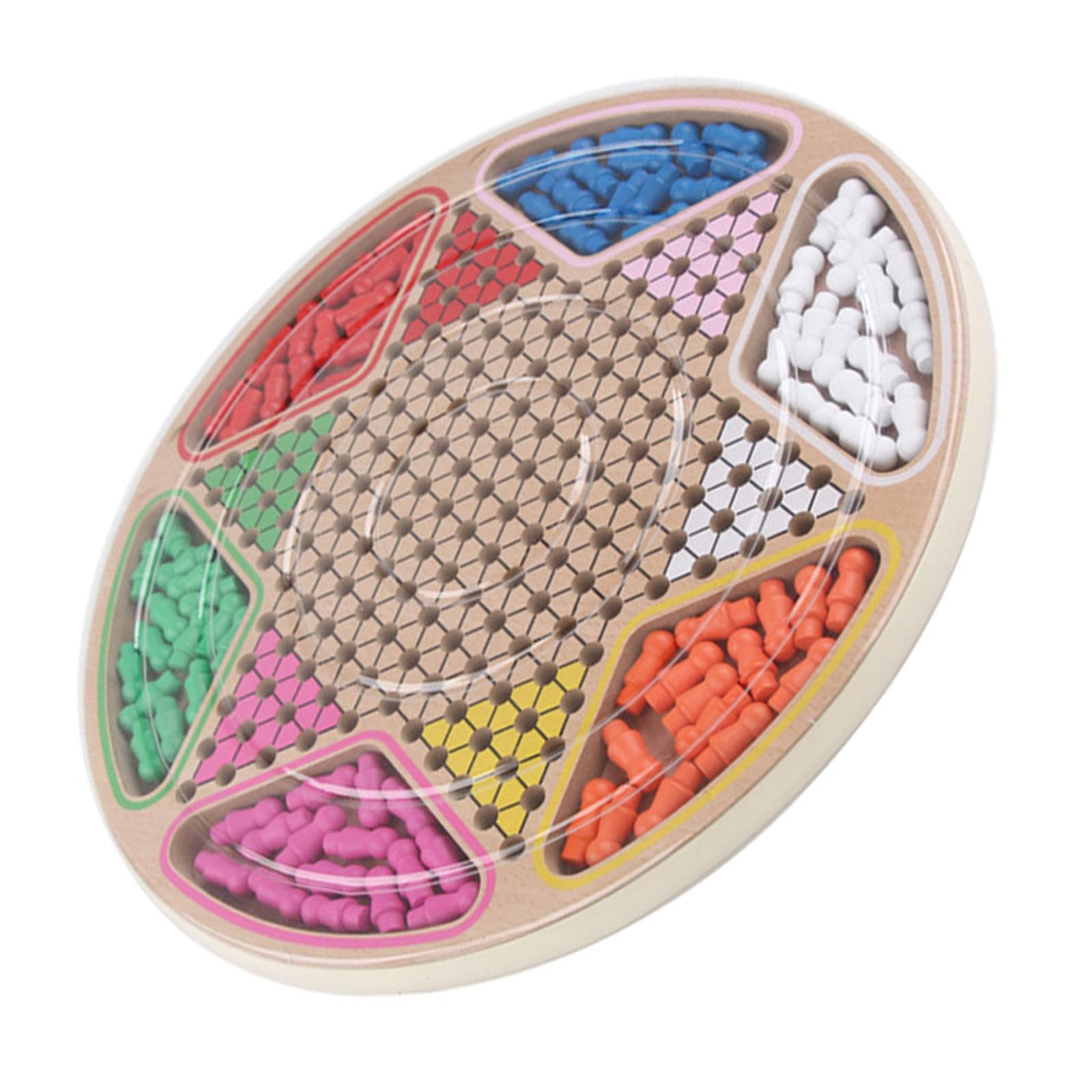 Juego de Mesa de Madera Dos en Uno Damas Chinas y Gobang para Niños, Compacto y Portátil, Juguete Educativo Cognitivo Infantil, Adecuado para Viajes y Aprendizaje Lúdico