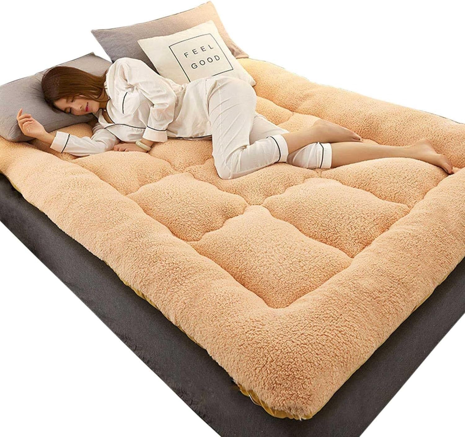 Materasso Futon Giapponese King Size - Pieghevole, Traspirante, Per Ospiti O Campeggio - Foto 4