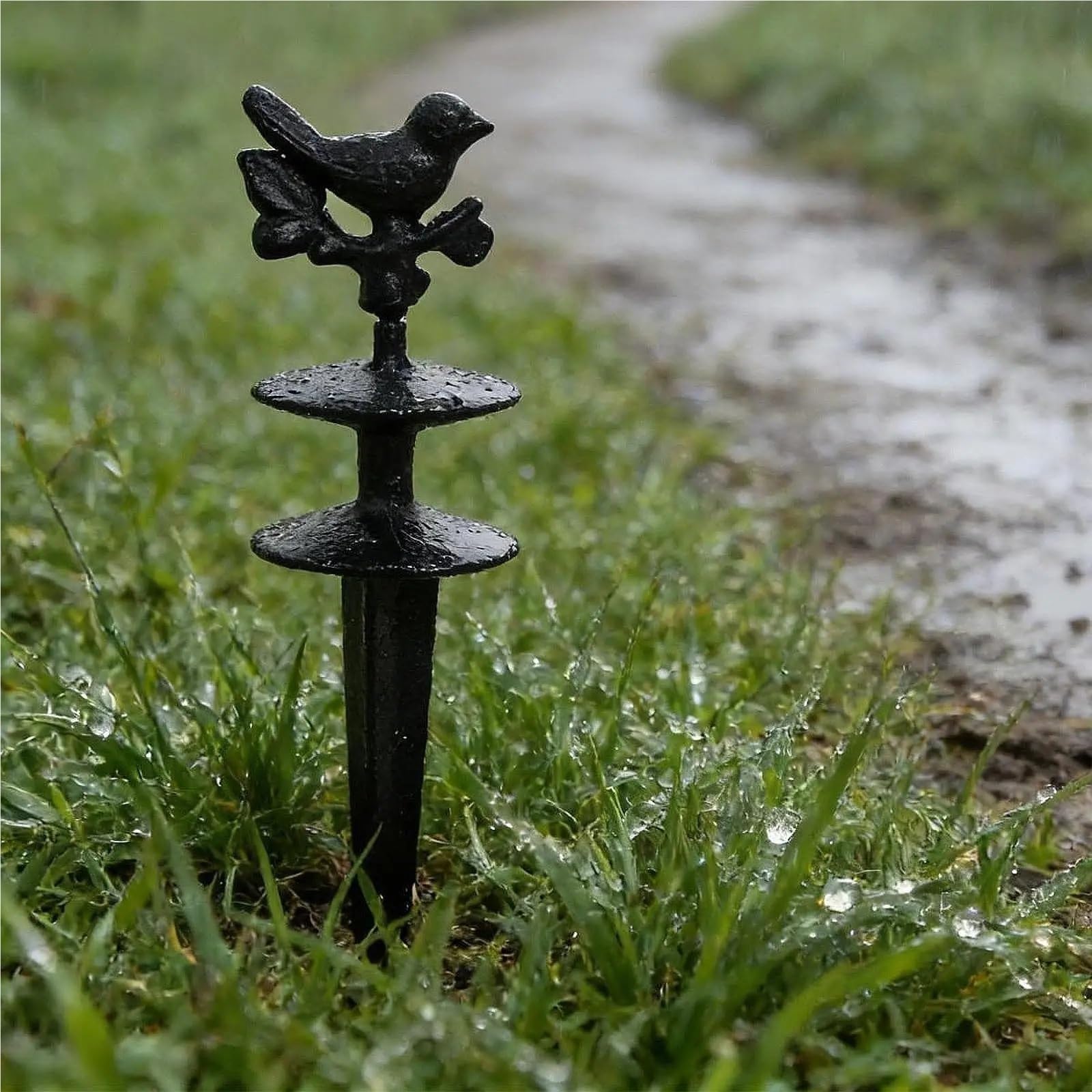 Picchetto guida for tubo da giardino 2 pezzi, facile installare, paletto in PVC for prato all'aperto per cortile, bordi sentieri